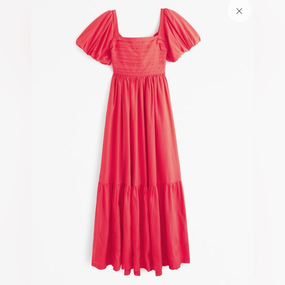 Abercrombie Emerson Drama Bow-Back Maxi Dress